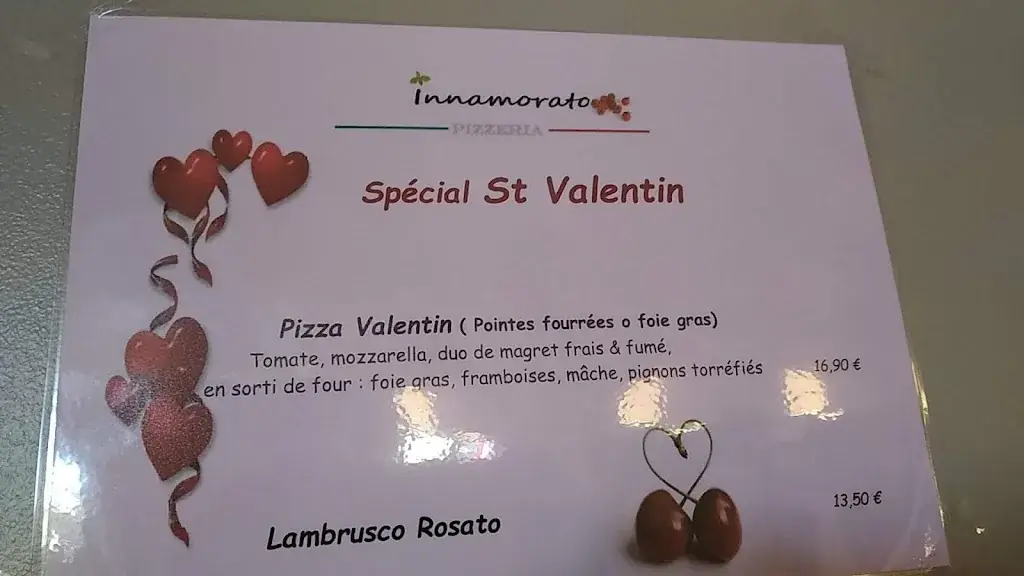 Menu_Restaurant Pizzeria INNAMORATO_Boujan-sur-Libron_image_4