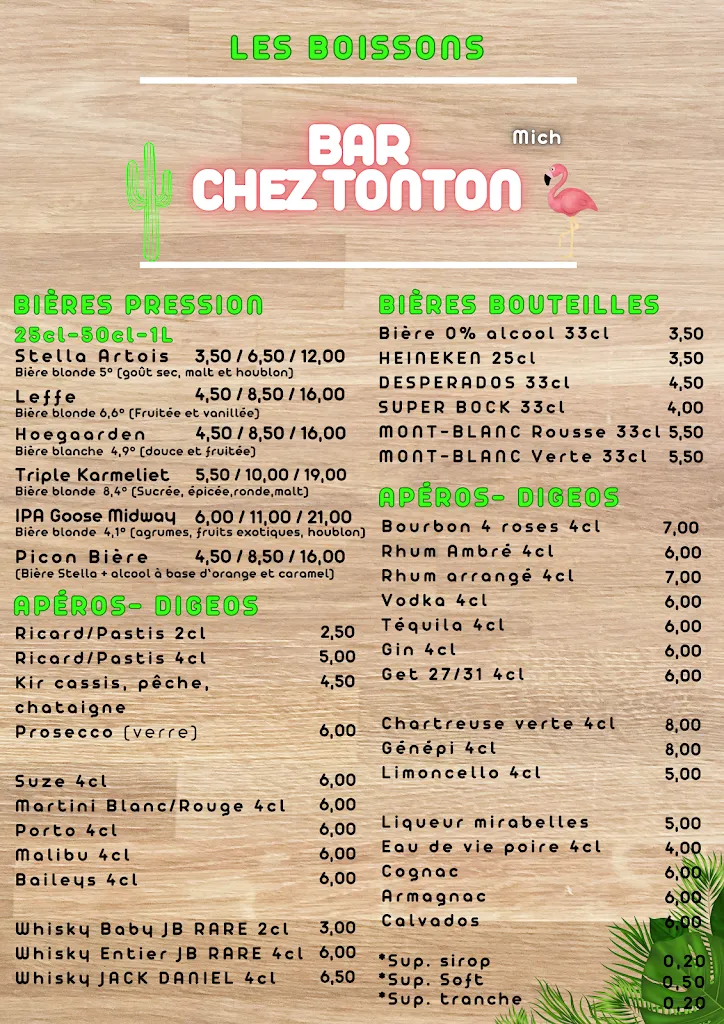 Menu_Bar CHEZ TONTON_Touvet_image_4