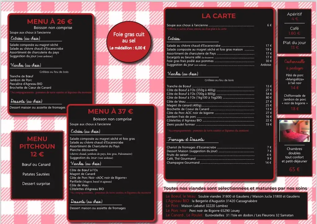 Menu_L'Auberge Champêtre_Escanecrabe_image_1