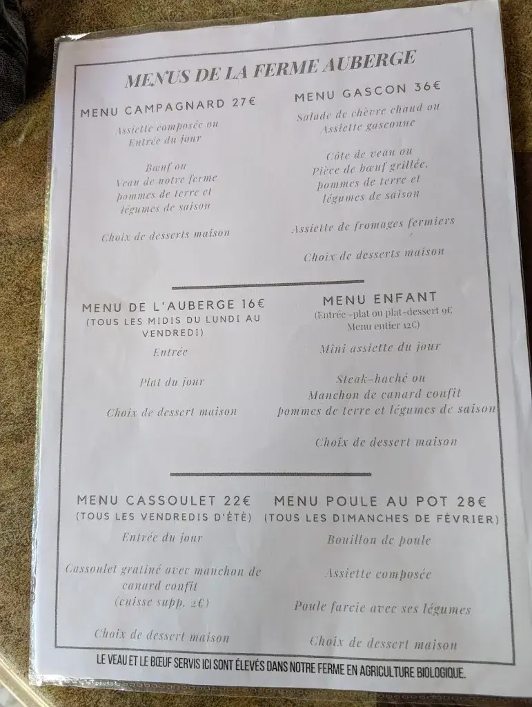 Menu_Auberge de Peguilhan_Péguilhan_image_1