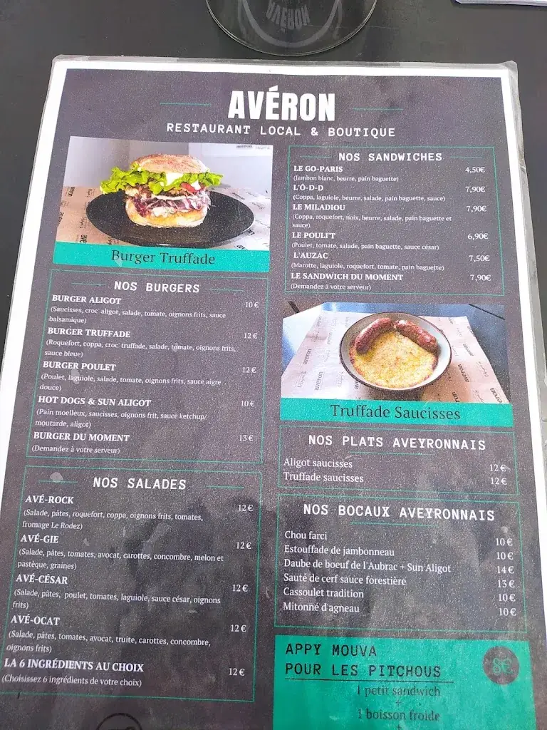 Menu_Avéron Restaurant Local & Boutique_Bozouls_image_4