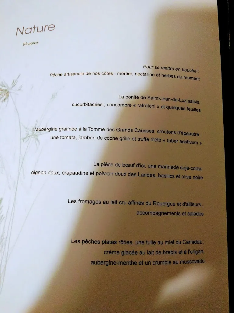 Menu_Le Belvédère-Christine & Guillaume Viala_Bozouls_image_4
