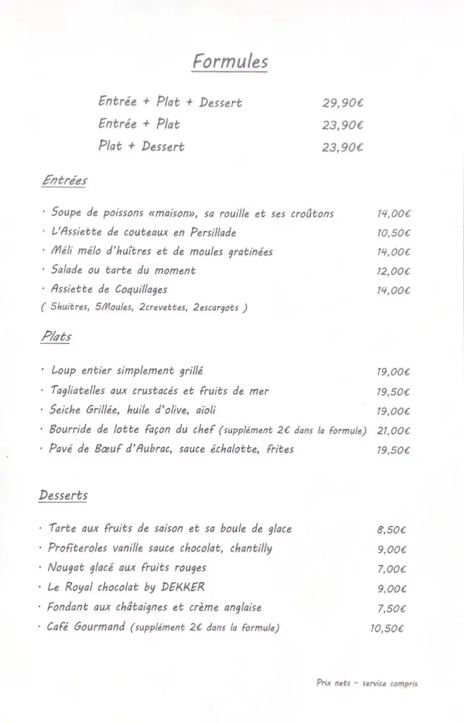 Menu_Les Rives de Thau_Bouzigues_immagine_2