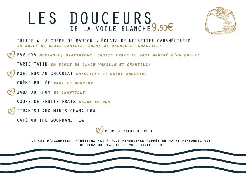 Menu_À la Voile Blanche - Restaurant Bouzigues Etang de Thau_Bouzigues_image_1