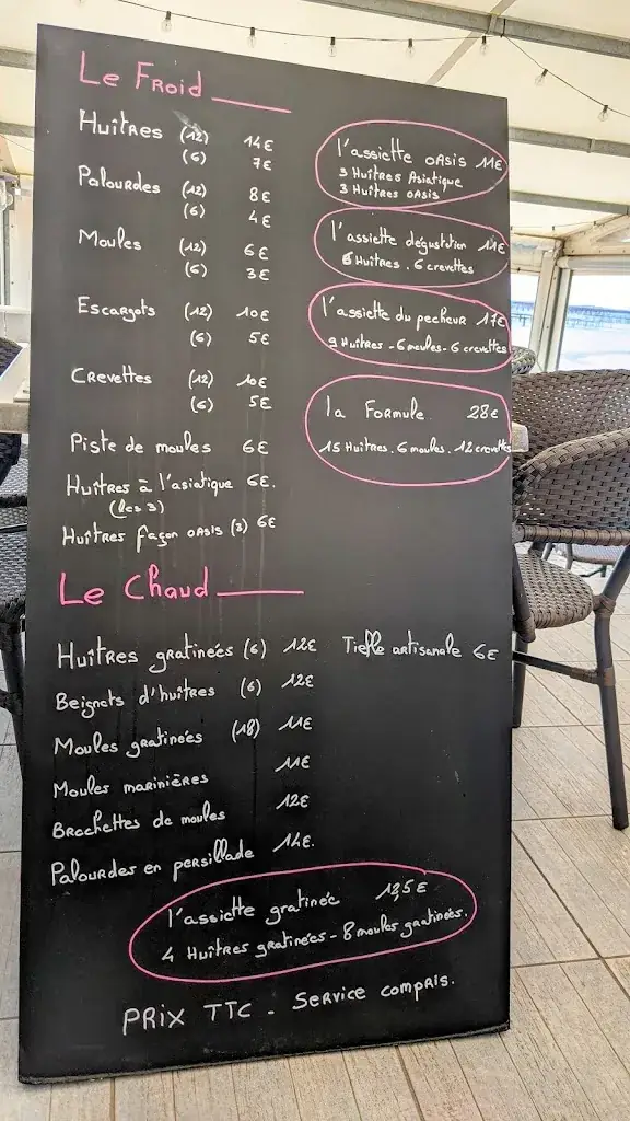 Menu_L'oasis Du Pêcheur_Bouzigues_image_4
