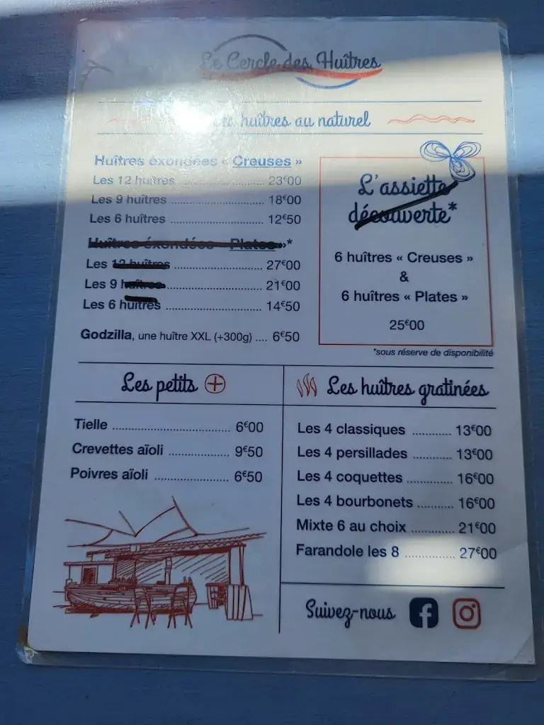 Menu_Le Cercle des Huîtres_Bouzigues_image_2