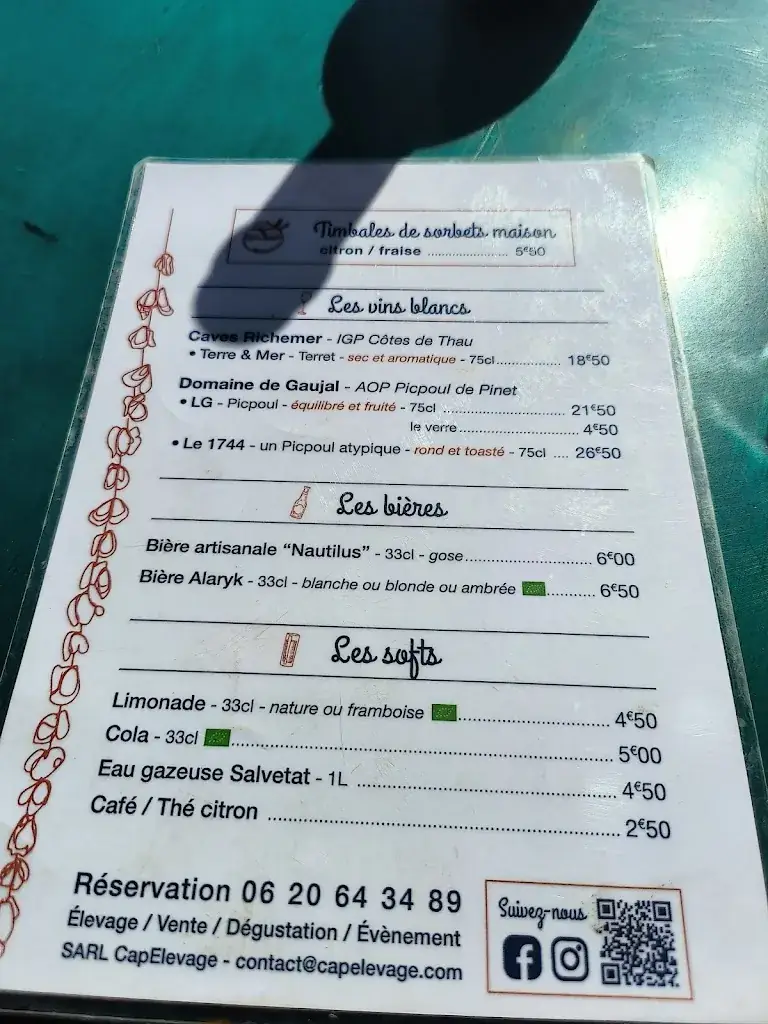 Menu_Le Cercle des Huîtres_Bouzigues_image_4