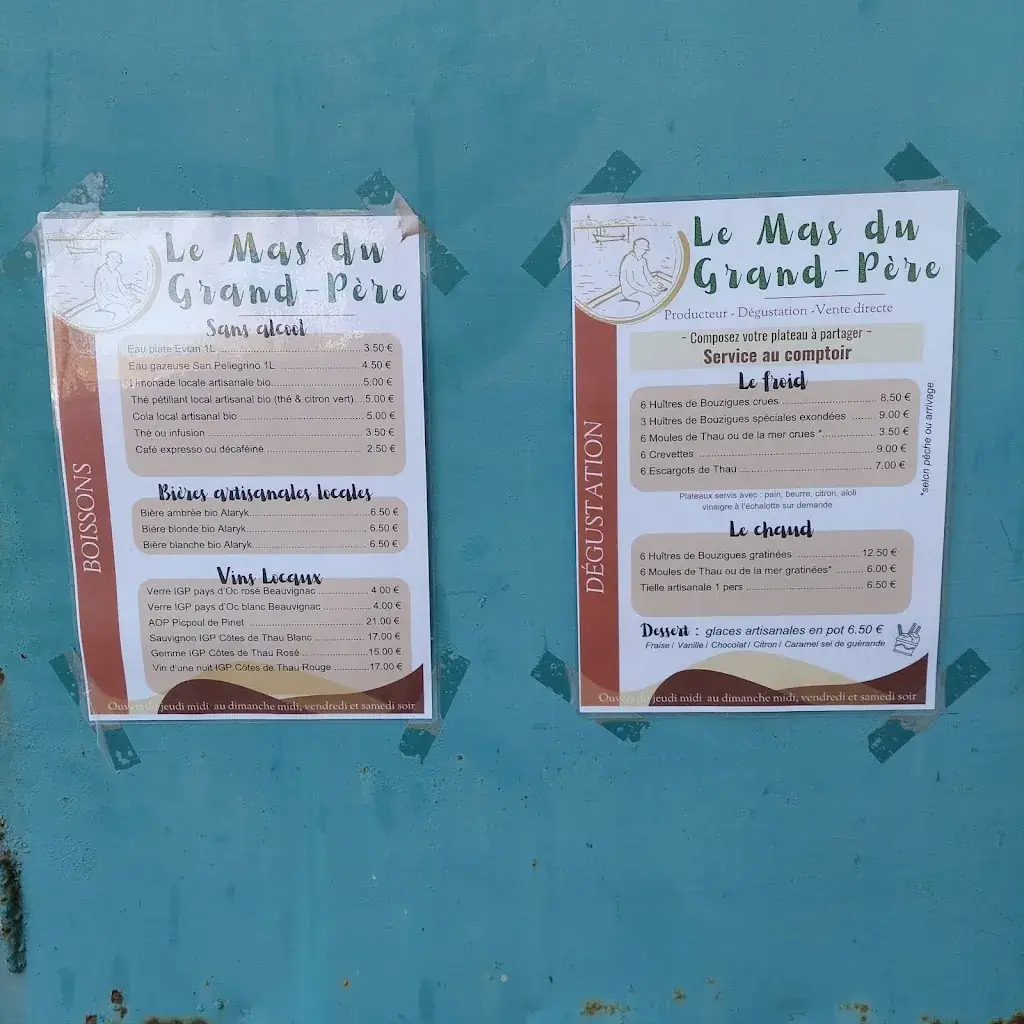 Menu_Le Mas du Grand-Père_Bouzigues_image_4