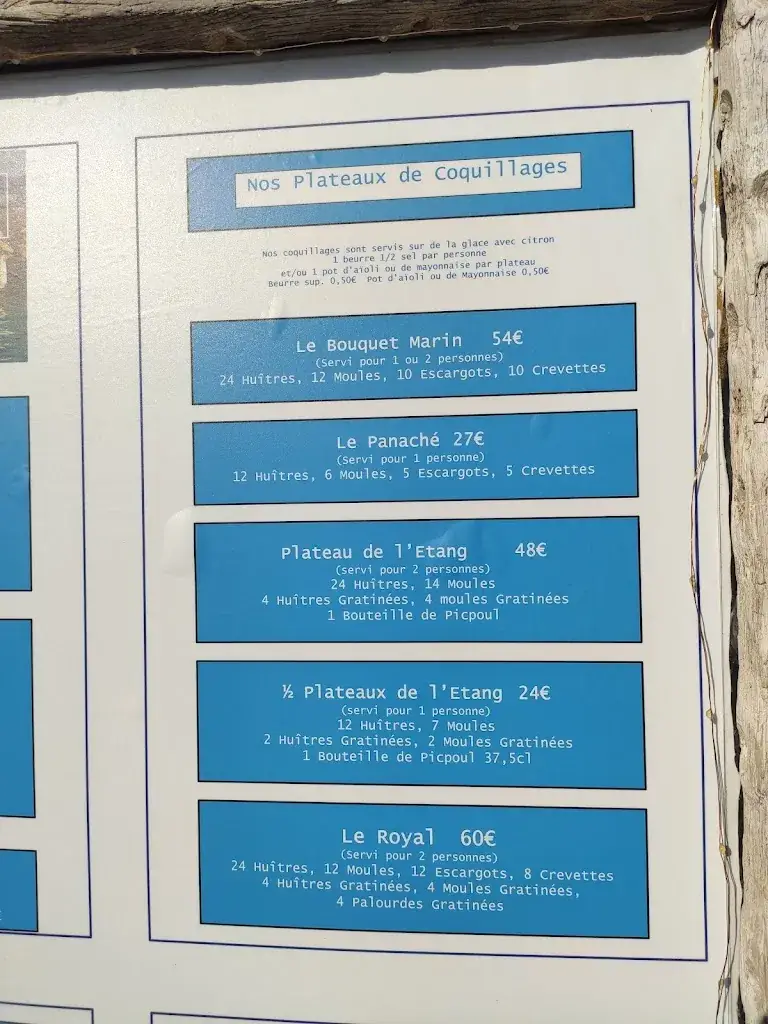 Menü_Chez Francine_Bouzigues_Bild_1