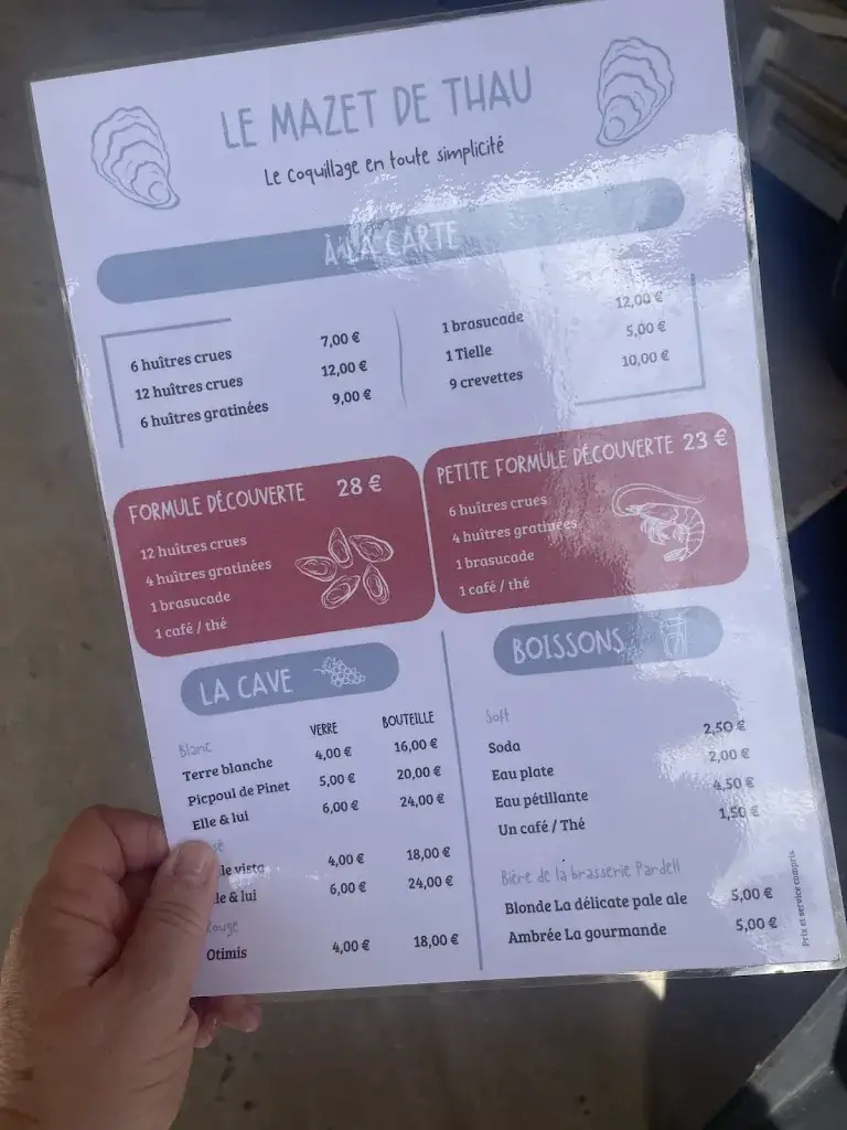 Menu_Le mazet de thau_Loupian_immagine_2