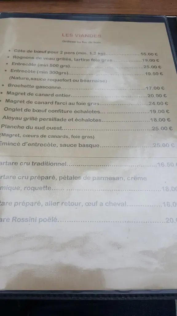Menu_Restaurant Le Paséo_Bouloc_image_1
