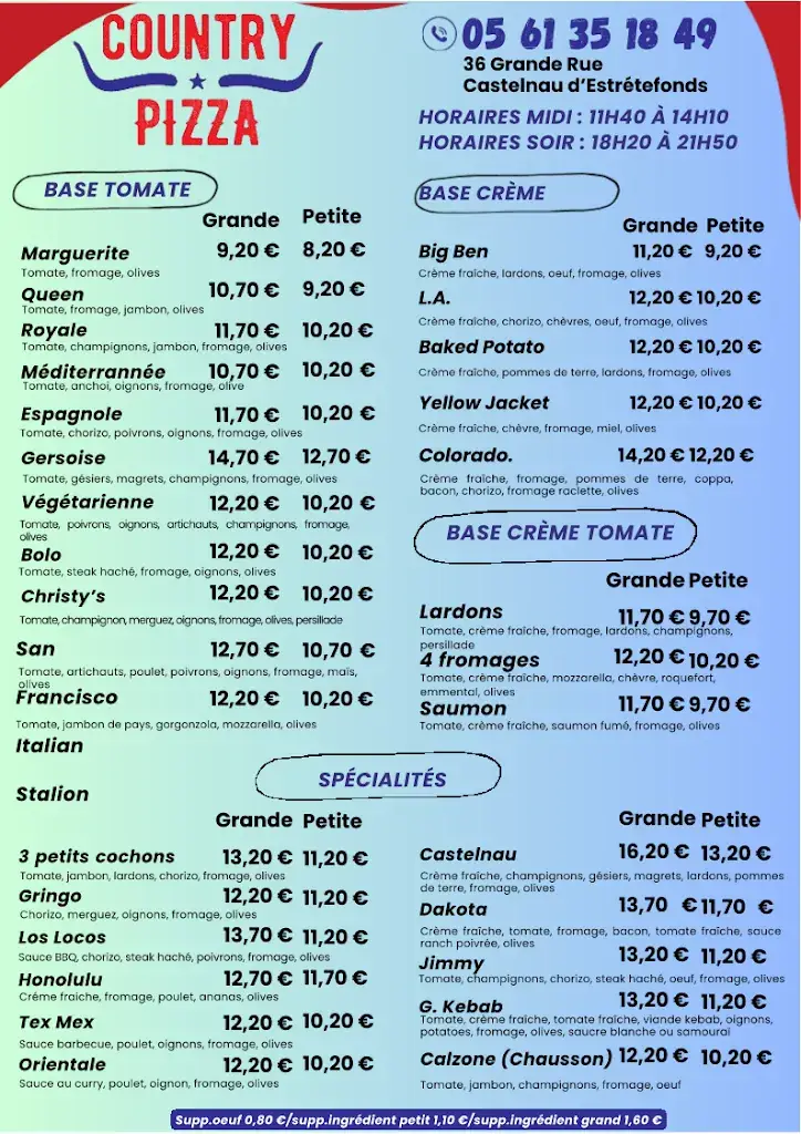 Menu_Country Pizza_Castelnau-d'Estrétefonds_image_2