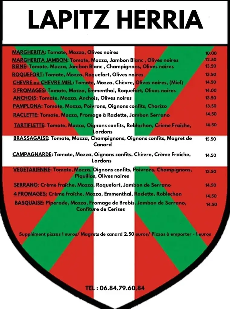 Menu_La Pizzéria Lapitz Herria_Brassac_image_1