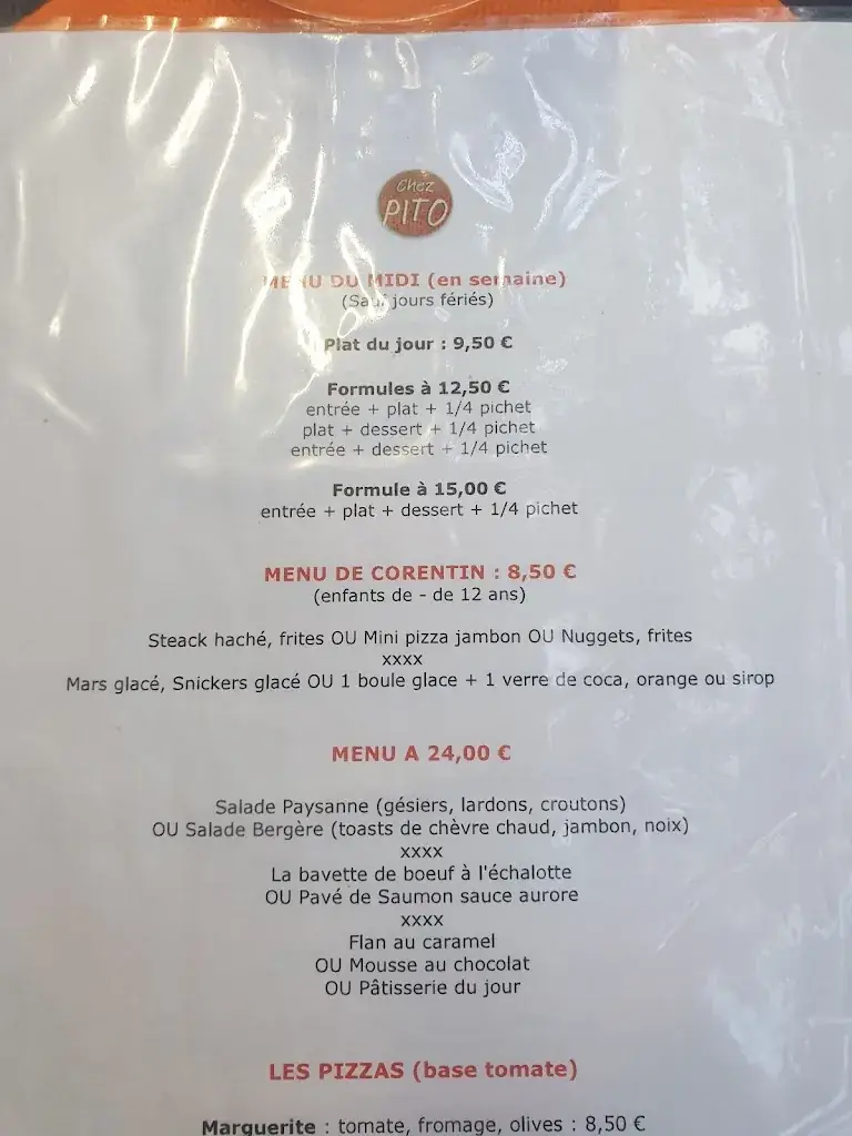 Menu_Hôtel Restaurant Chez Pito_Busque_image_3