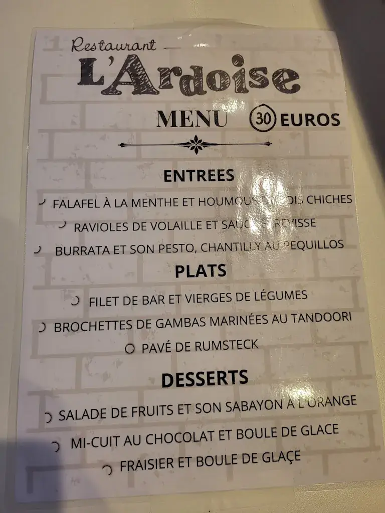 Menu_Restaurant L'Ardoise_Montauban_image_3