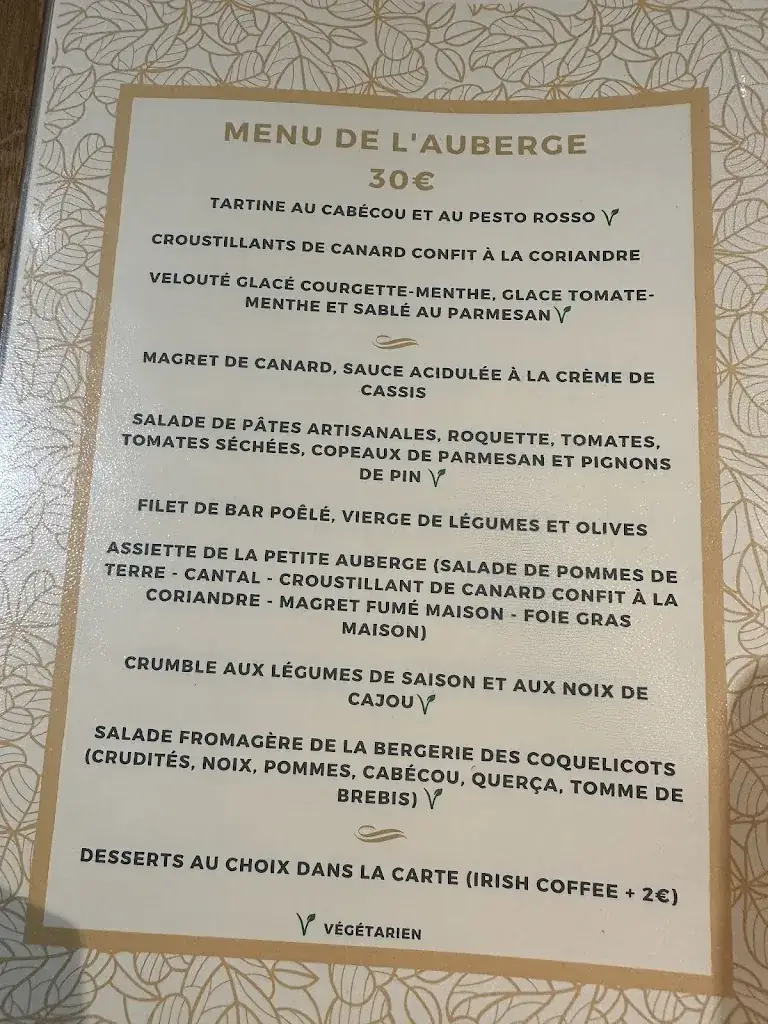 Menu_La Petite Auberge_Cahors_image_2