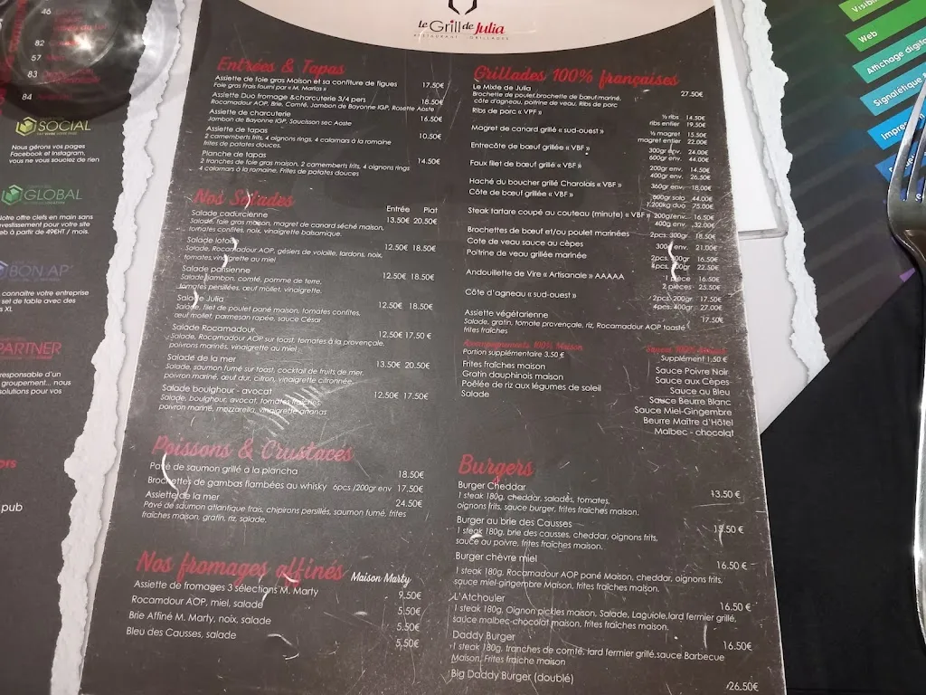 Menu_Le Grill de Julia_Cahors_image_2