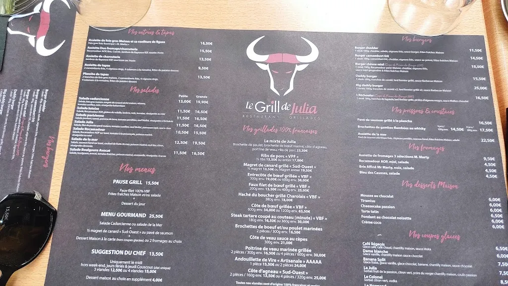 Menu_Le Grill de Julia_Cahors_image_3