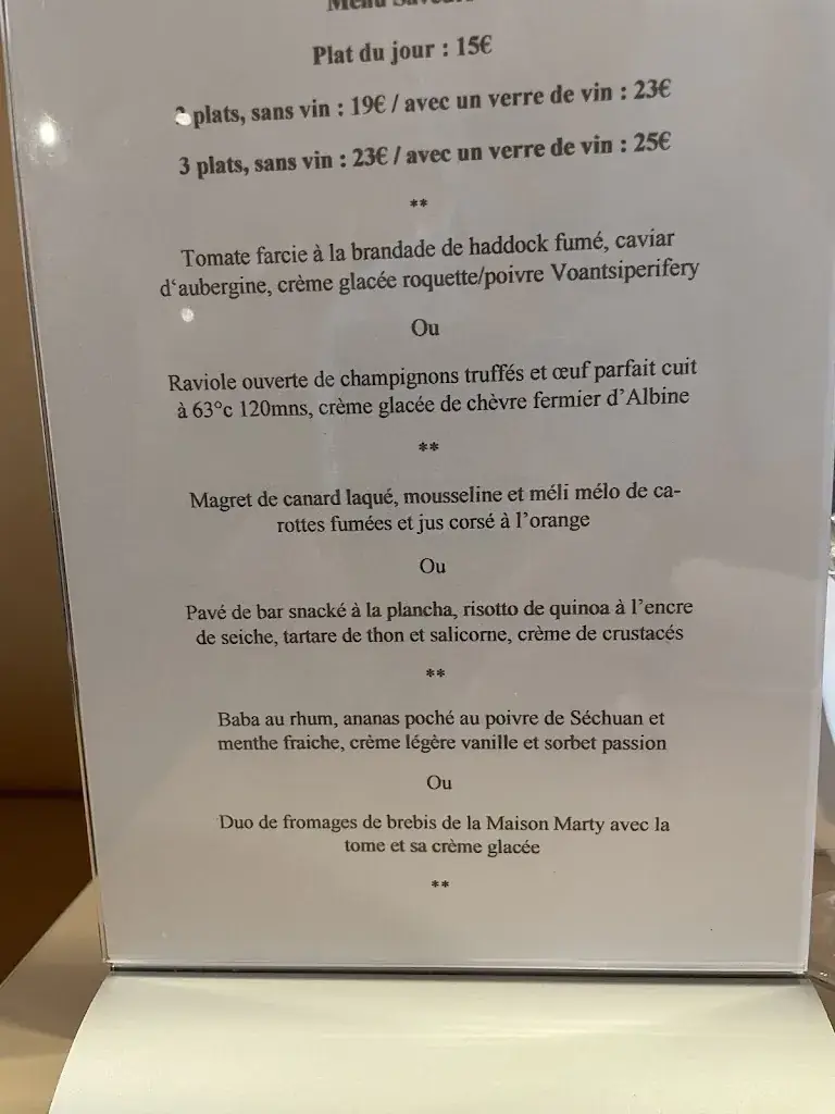 Menu_Bistrot des Saveurs_Castres_image_1
