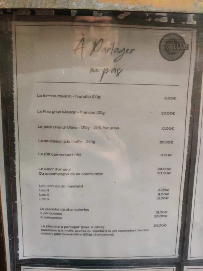Menu_Restaurant La Grillade_Castres_image_2