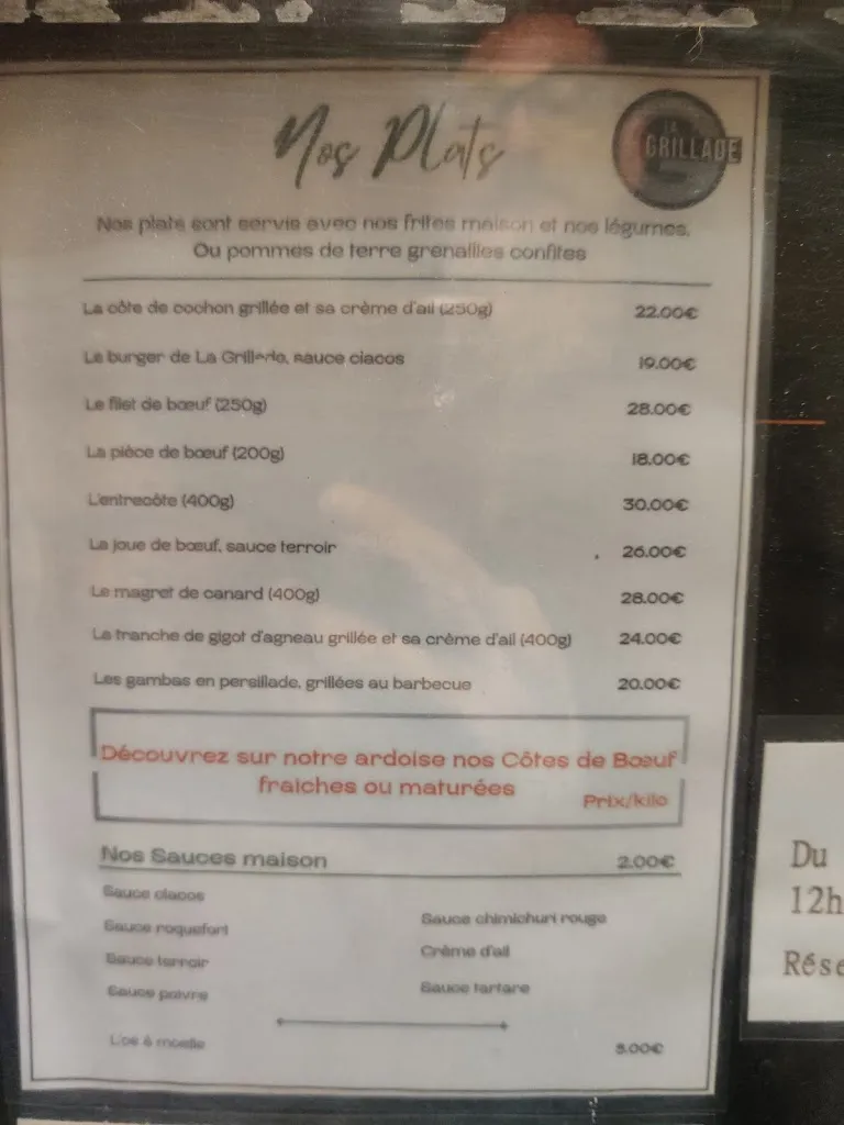 Menu_Restaurant La Grillade_Castres_image_3