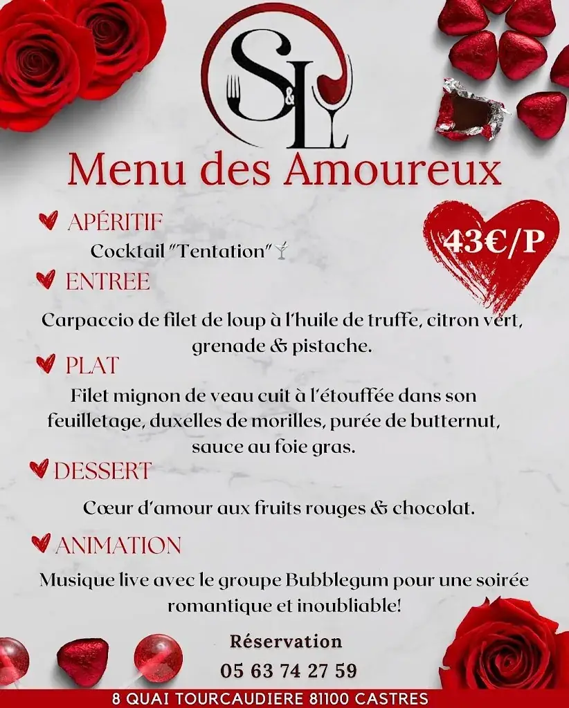 Menu_S&L Restaurant Bar Vin Tapas_Castres_image_1
