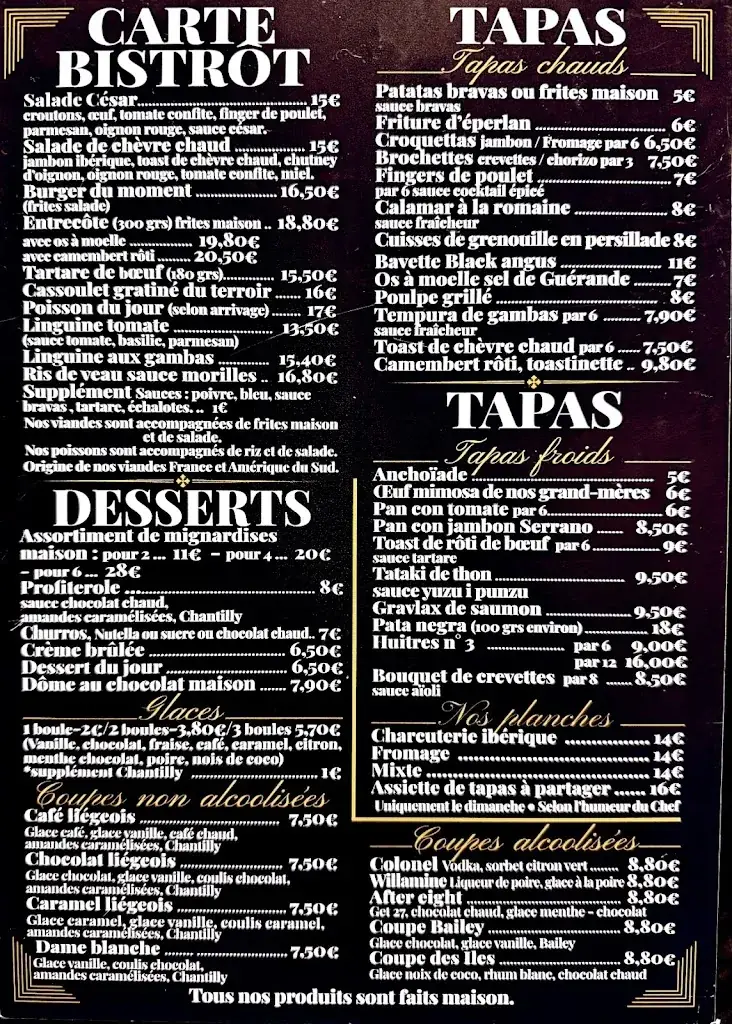 Menu_S&L Restaurant Bar Vin Tapas_Castres_image_2