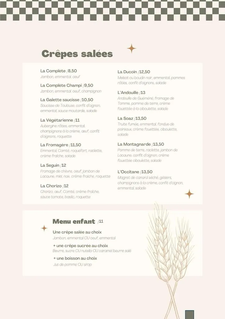 Menu_Restaurant La Crêperie Du Coin_Castres_image_1