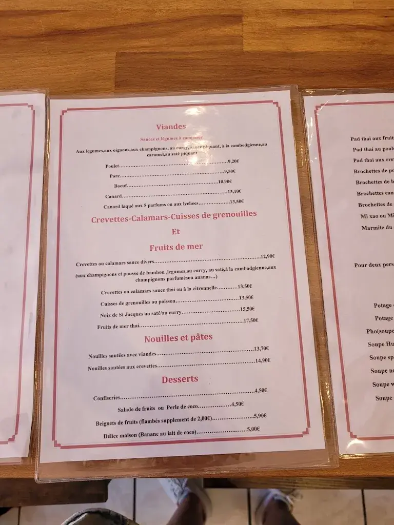 Menu_Délices d'Asie_Castres_image_2