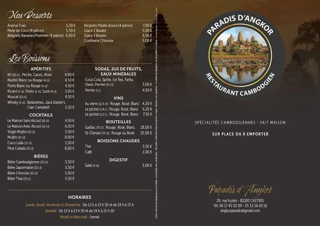 Menu_Paradis d'Angkor_Castres_immagine_1