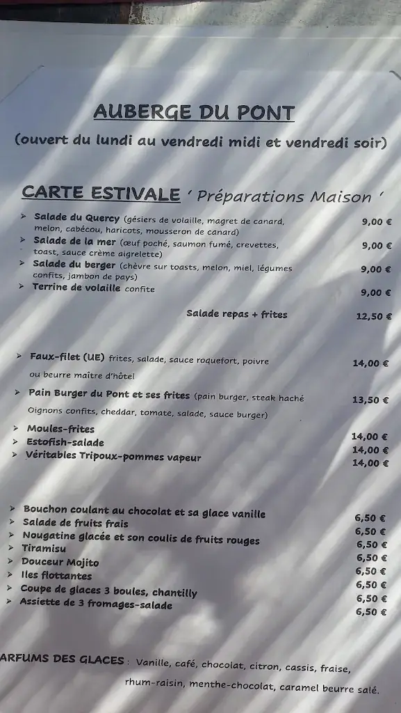 Menu_L’Auberge du Pont_Cajarc_image_2