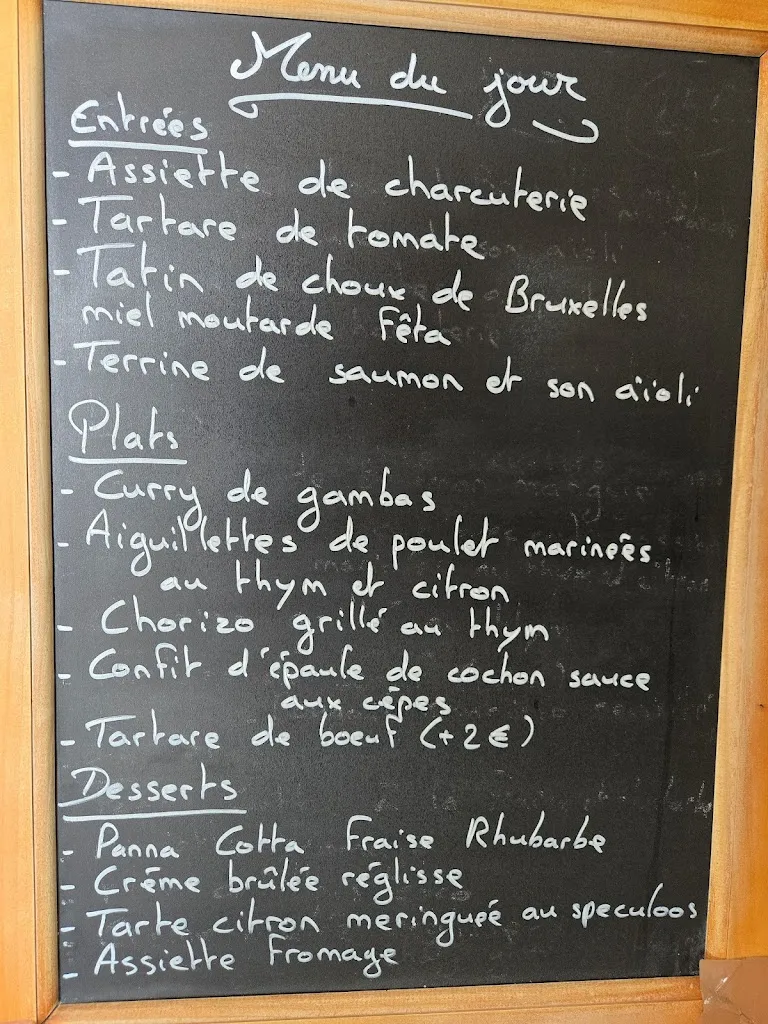 Menu_restaurant Le bistrot La Peyrade_Cajarc_image_1