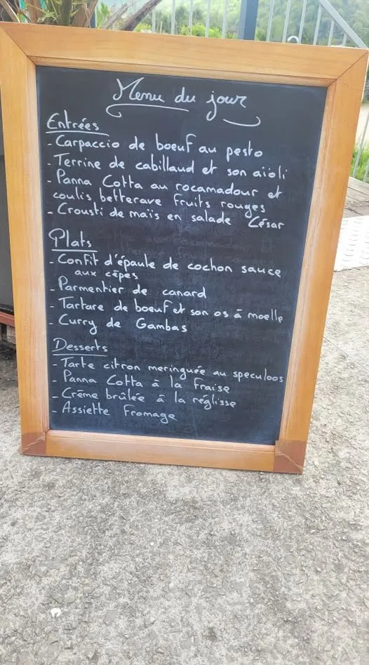 Menu_restaurant Le bistrot La Peyrade_Cajarc_image_2