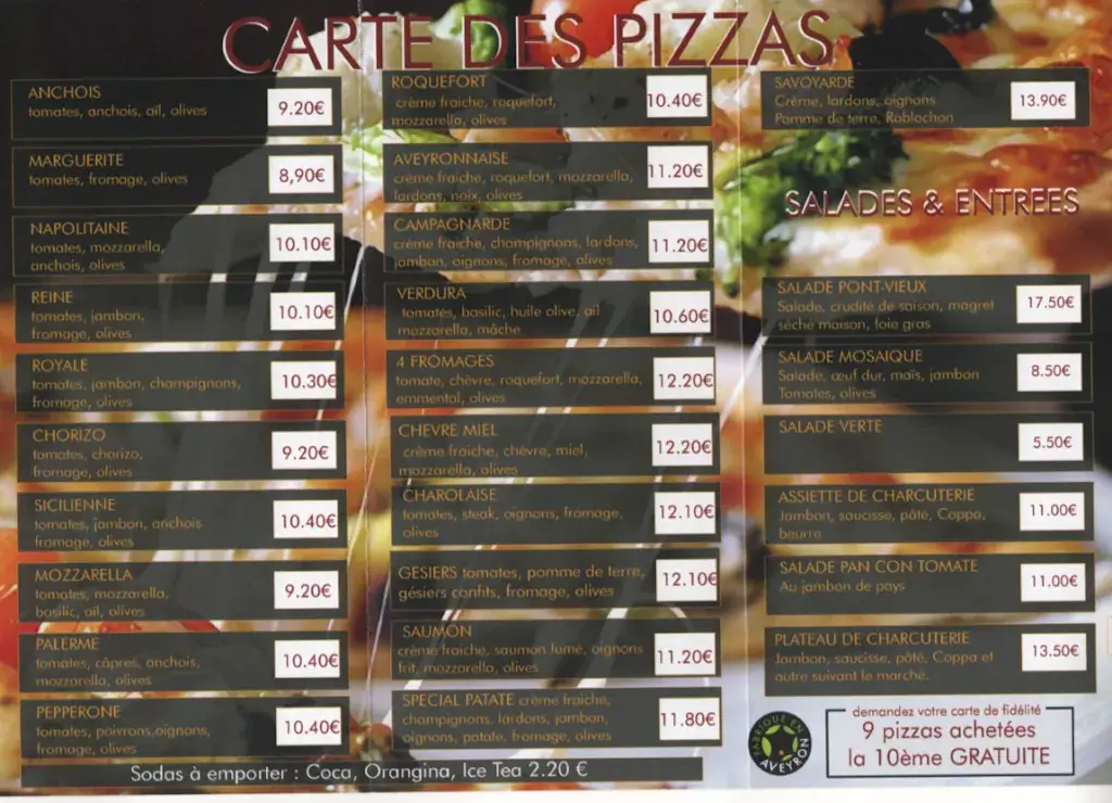 Menu_restaurant du pont vieux_Camarès_immagine_1