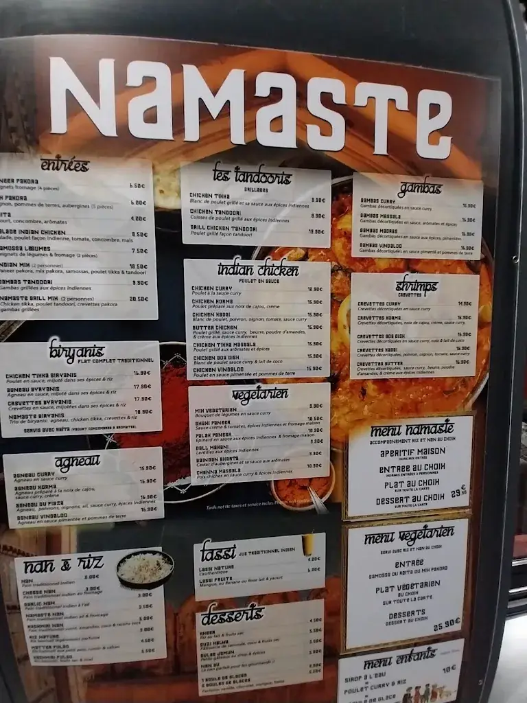 Menu_Namaste Restaurant Indien_Cabestany_image_4