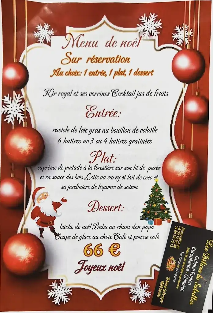 Menu_Les Délices de Saleilles_Saleilles_immagine_1