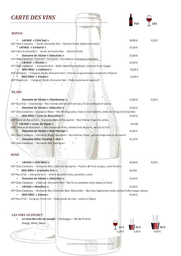 Menu_Restaurant LE PATIO - CABESTANY_Cabestany_immagine_2