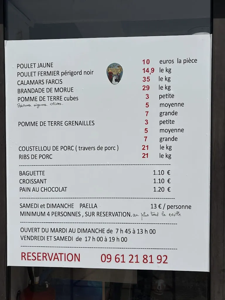 Menu_Du Poulet à la Baguette - Rôtisserie Cabestany_Cabestany_image_1