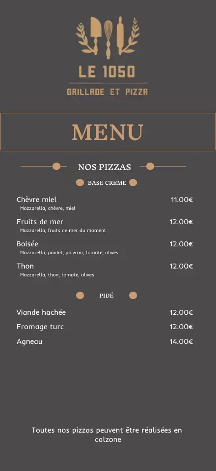 Menu_Bar restaurant Le 1050_Loire-sur-Rhône_image_3