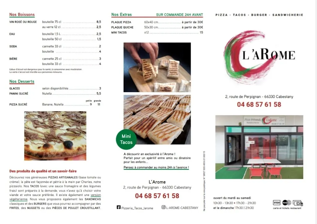 Menu_Pizza l'aRome_Cabestany_image_3