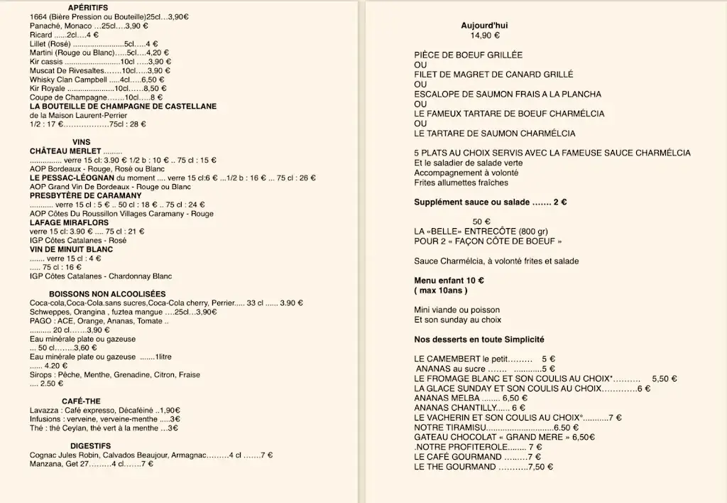 Menu_Bistro Régent CABESTANY_Perpignan_image_1