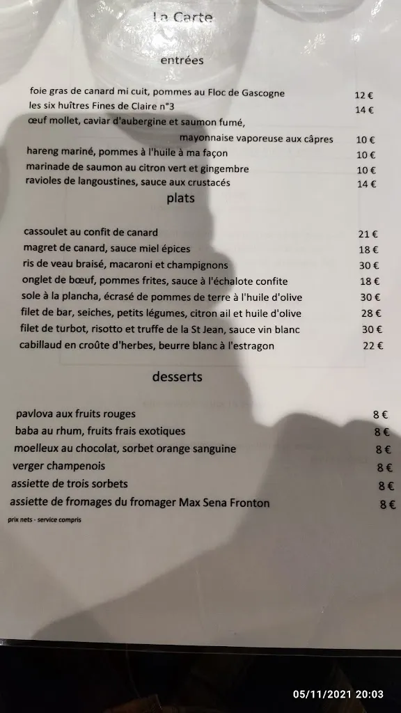 Menu_La Table de Michèle_Campsas_image_4