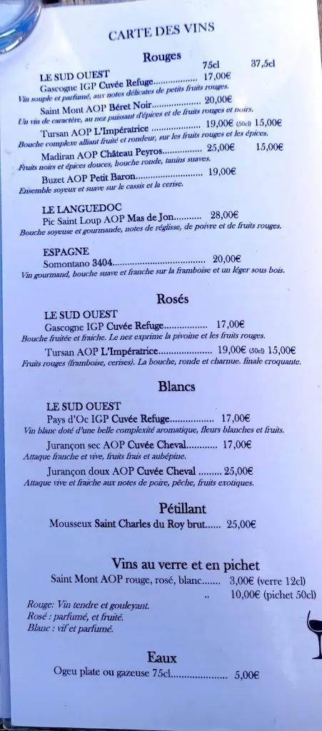 Menu_le refuge_Campan_image_2