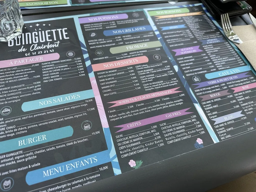 Menu_La Guinguette de Clairfont_Toulouges_image_4