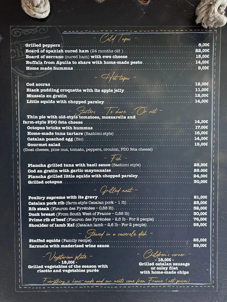 Menu_Le Petit Chez Soi_Canet-en-Roussillon_image_2