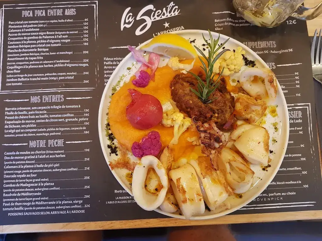 Menu_La Siesta L’ Arroseria_Canet-en-Roussillon_image_1