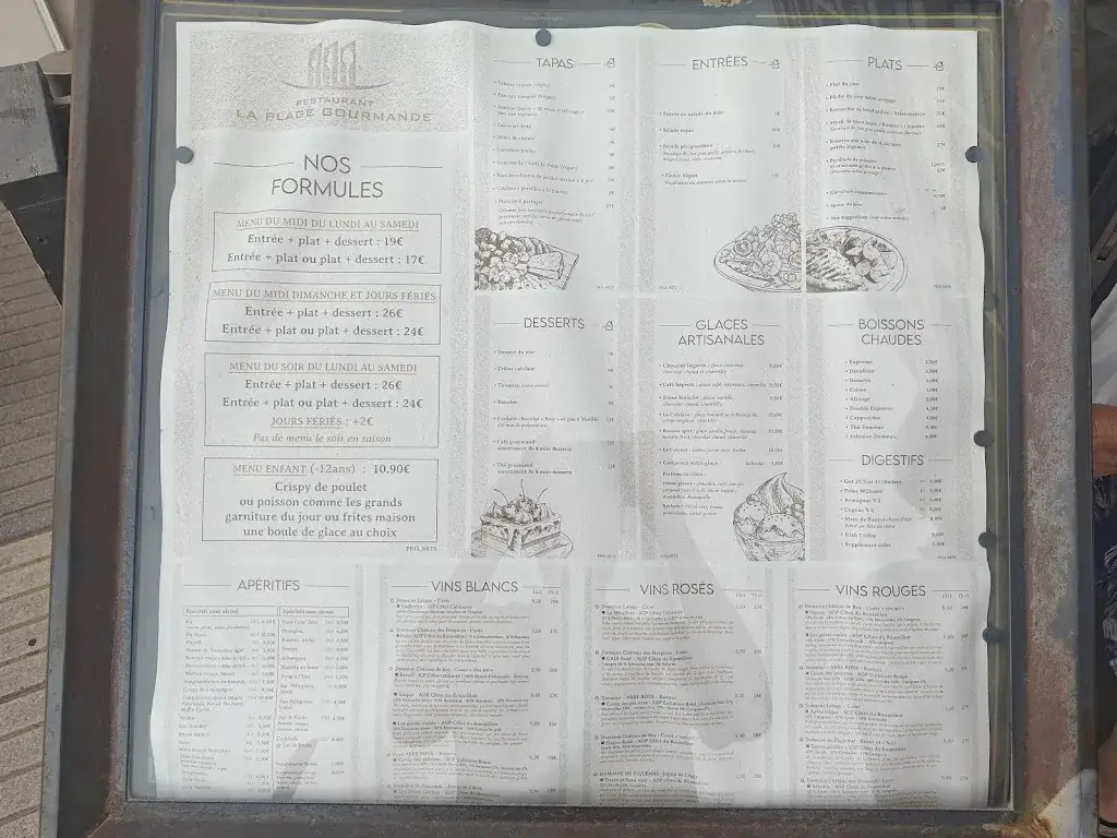 Menu_La Plage Gourmande_Canet-en-Roussillon_image_2
