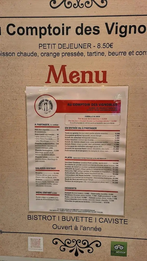 Menu_Au Comptoir Des Vignobles_Canet-en-Roussillon_image_2