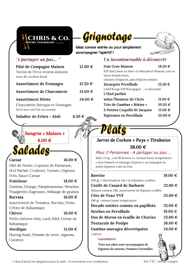 Menu_Chris & Co. - Bistro Gourmand_Canet-en-Roussillon_image_3