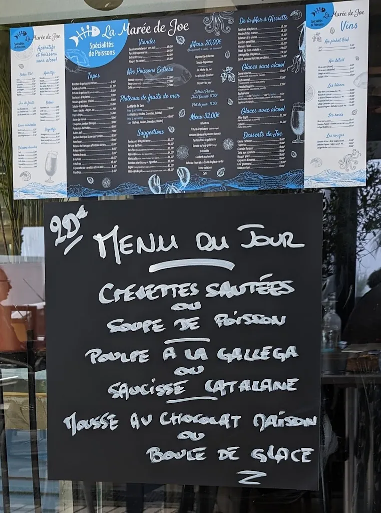 Menu_La Marée de Joe_Canet-en-Roussillon_image_2